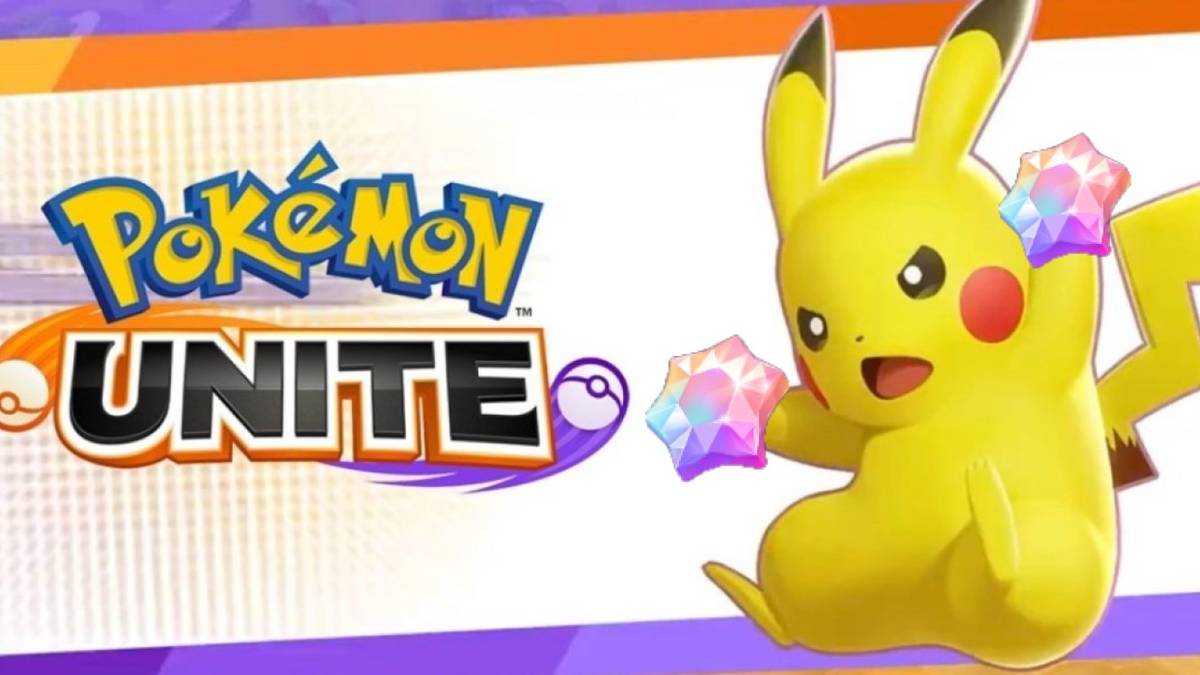 Pokemon Unite Pikachu holding two Aeos Gems