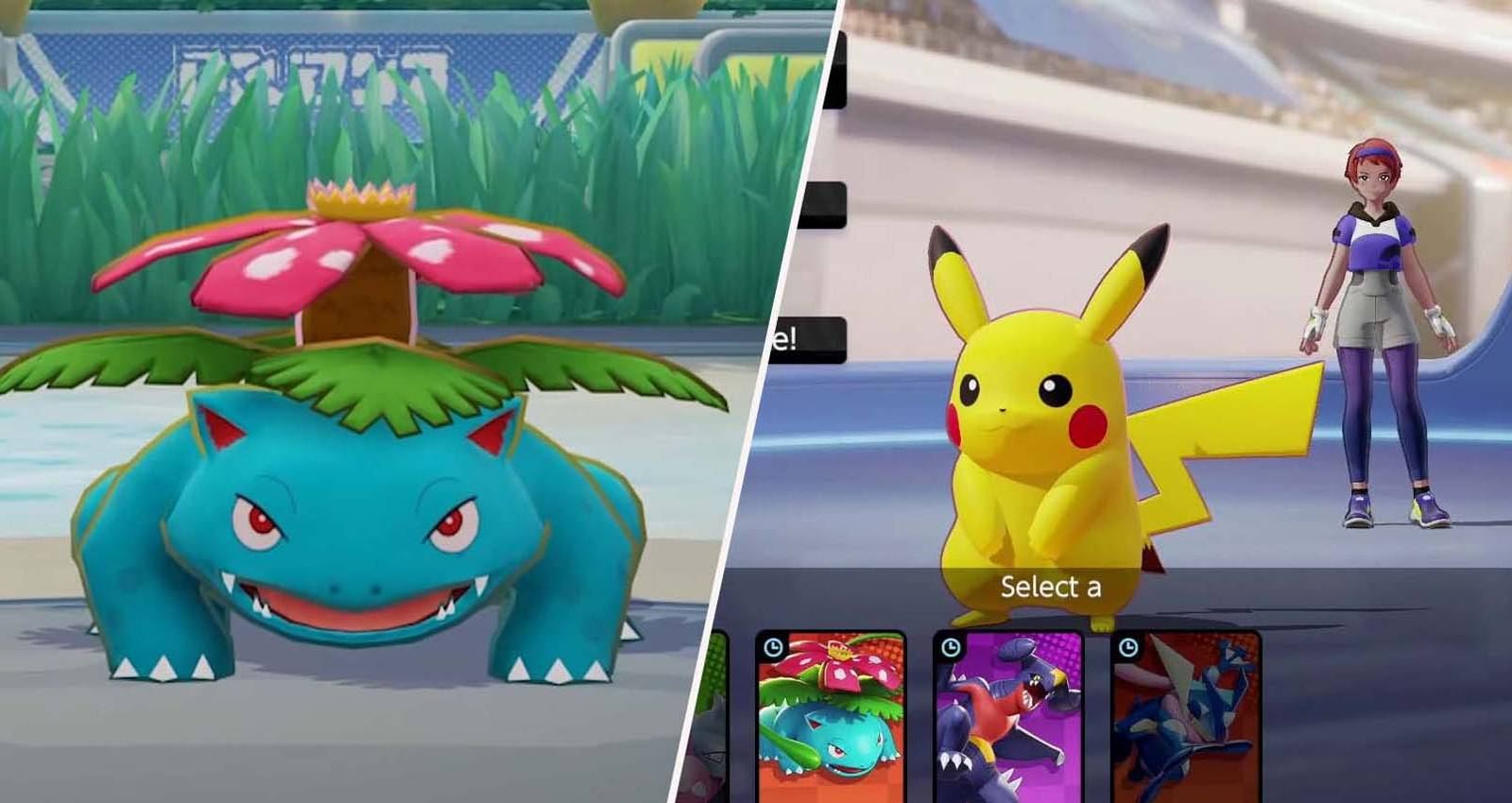 Pokemon Unite Attackers -Venusaur, Pikachu