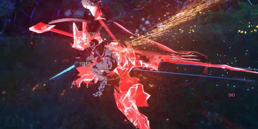 A character moving with a special attack