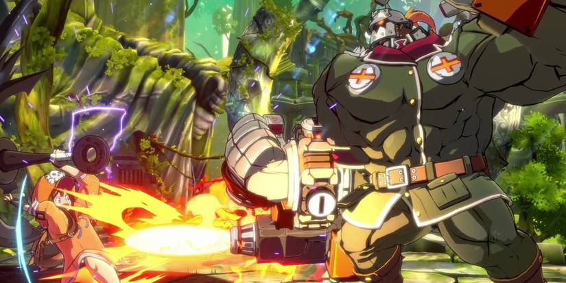Potemkin using his Command Normals - Guilty Gear Strive Potemkin Guide