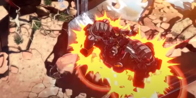 Potemkin using the Potemkin Buster - Guilty Gear Strive Potemkin Guide