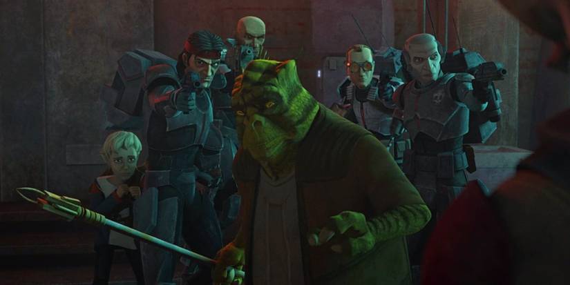 Cid and Clone Force 99 in Star Wars: The Bad Batch