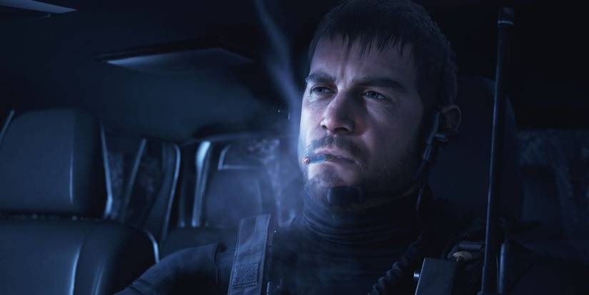 Resident Evil Village Chris Smoking