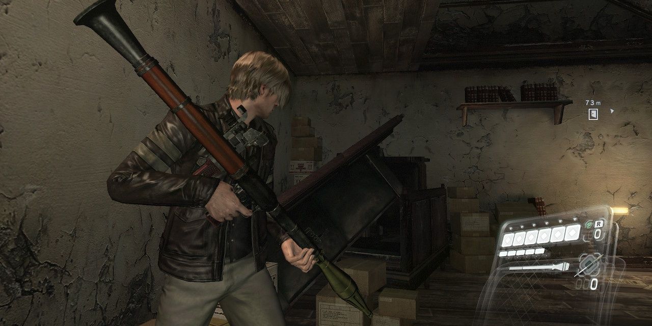 Leon Holding A RPG From Resident Evil 6