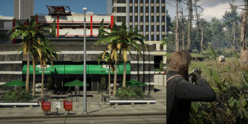 GTA 5's Red Dead cafe.