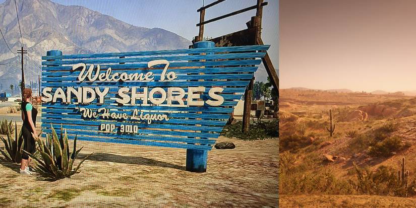 GTA 5's Red Dead locations.