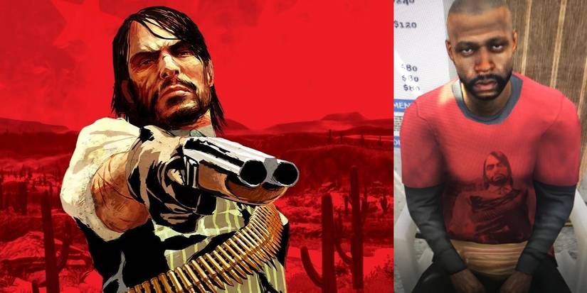 GTA 5's Red Dead shirt.