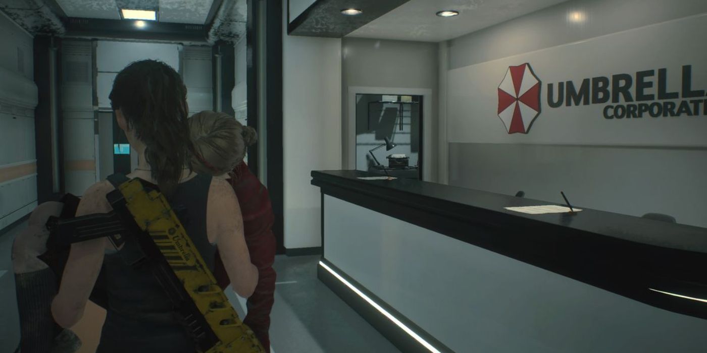 Resident Evil 2 Remake Screenshot Of Claire and Sherry at Nest