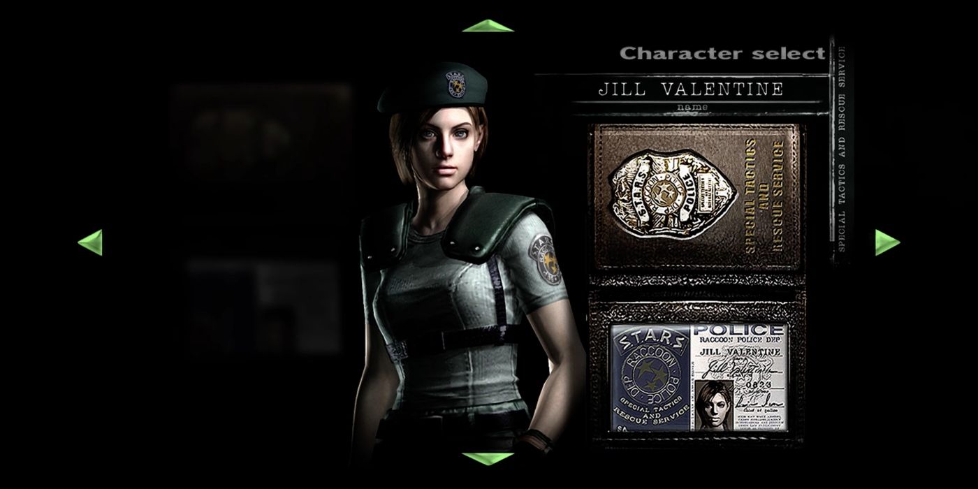 Resident Evil Remaster Screenshot Of Character Select Screen