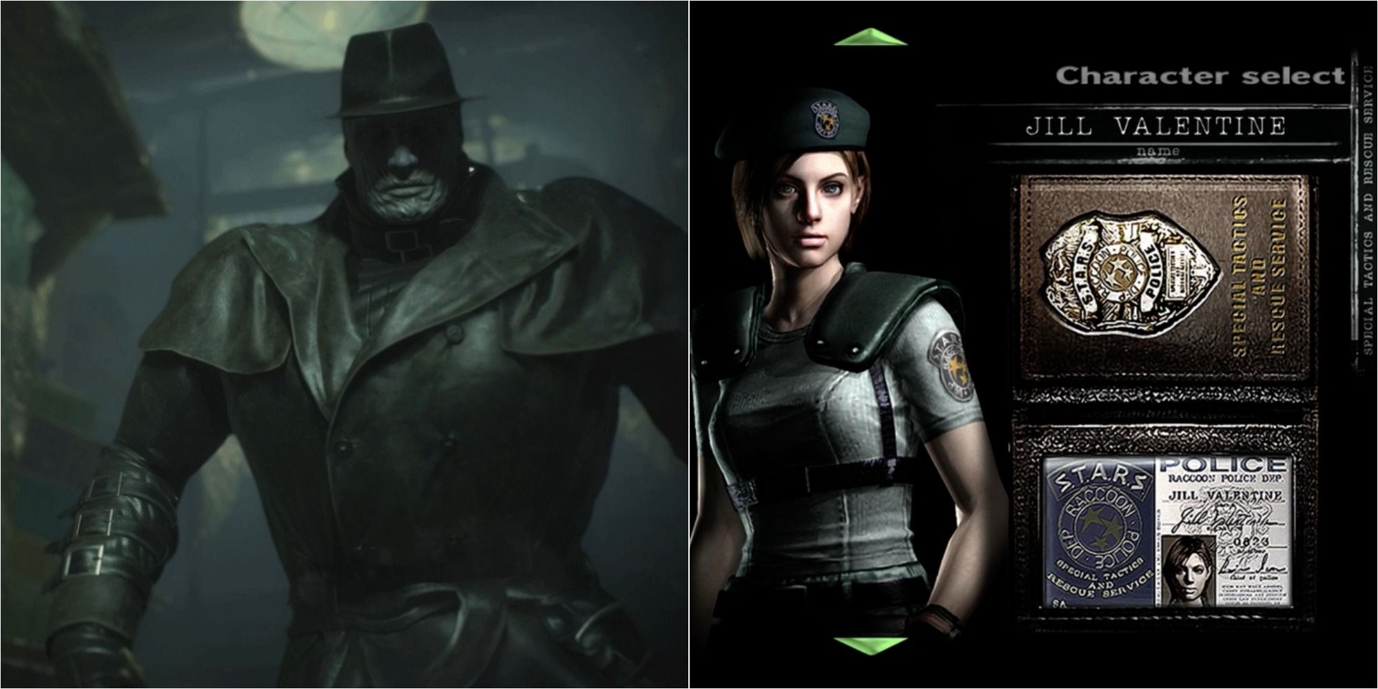 Resident Evil Featured Image Of Mr. X and Jill Character Select