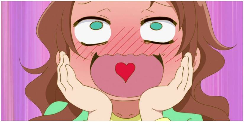 Riko blushing extremely hard.