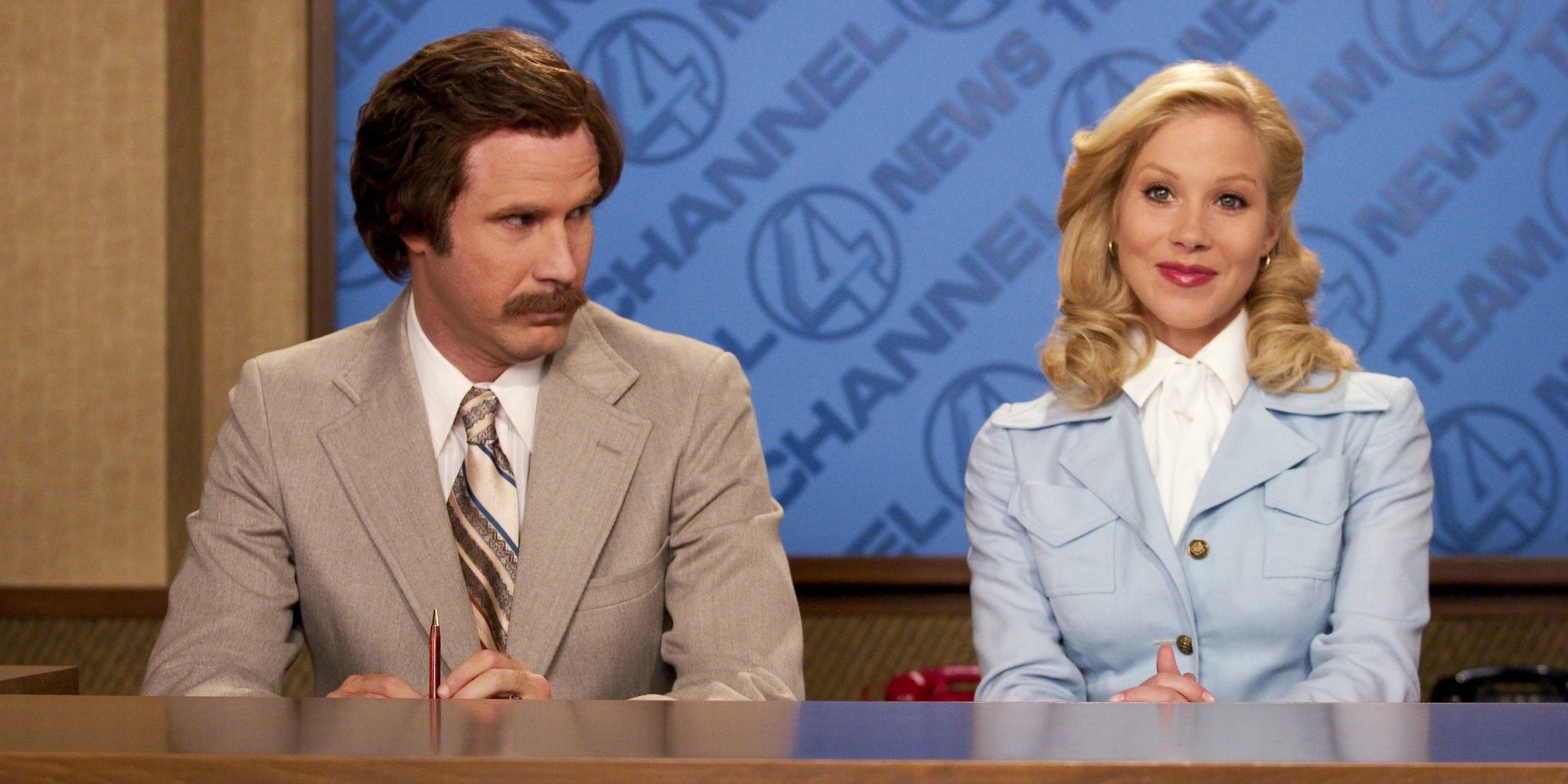 Ron and Veronica in Anchorman