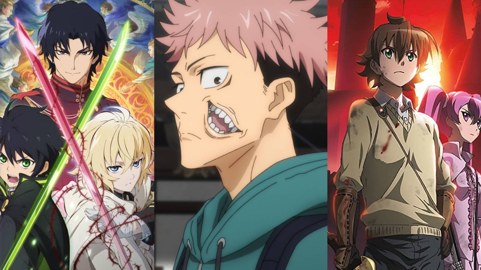Seraph of the End, Jujutsu Kaisen Yuji, Akame ga Kill