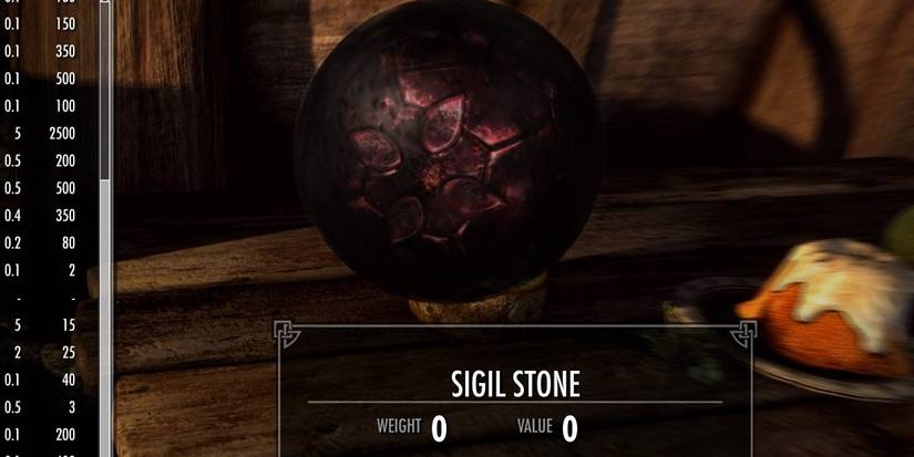 Sigil Stone Inventory View