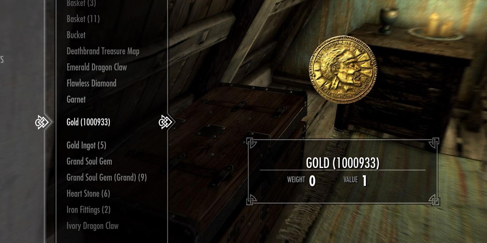Players' Gold Stash In Storage