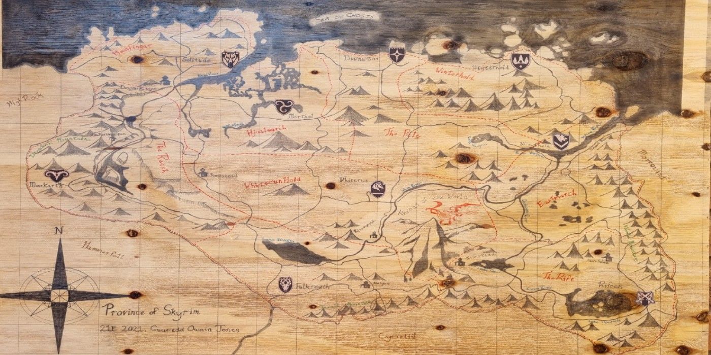 wooden skyrim map