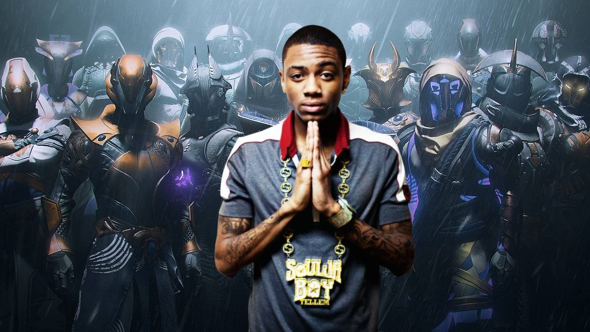 Soulja Boy standing in front of Guardians