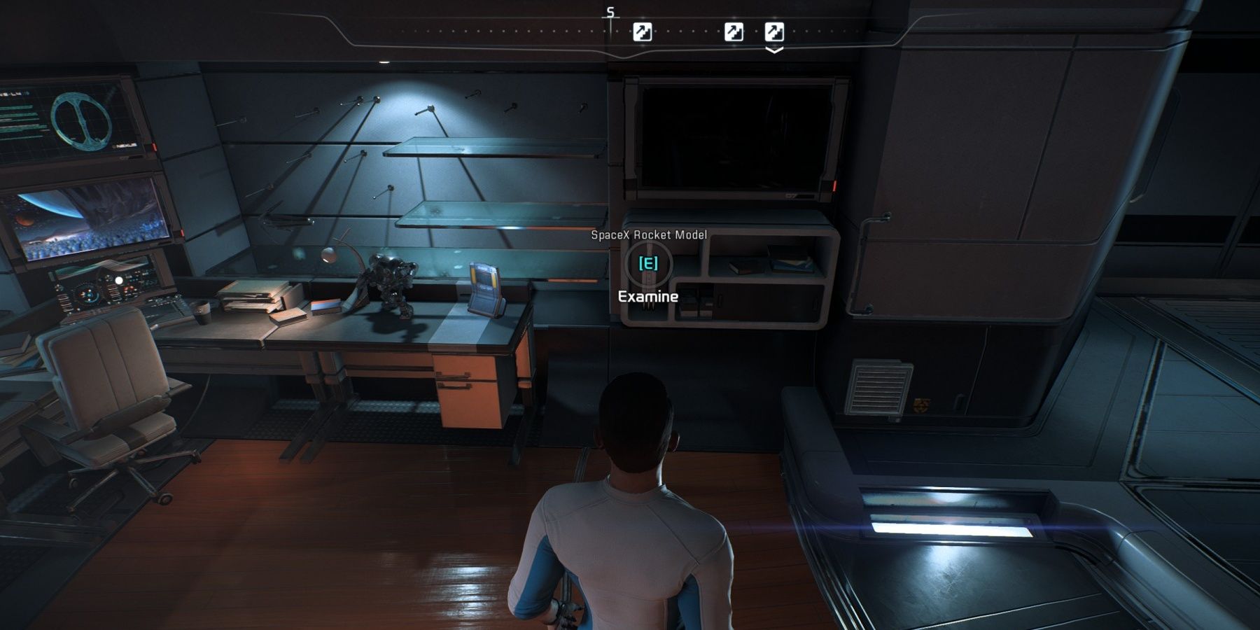 Players Can Find A SpaceX Shuttle Model In Ryder's Quarters