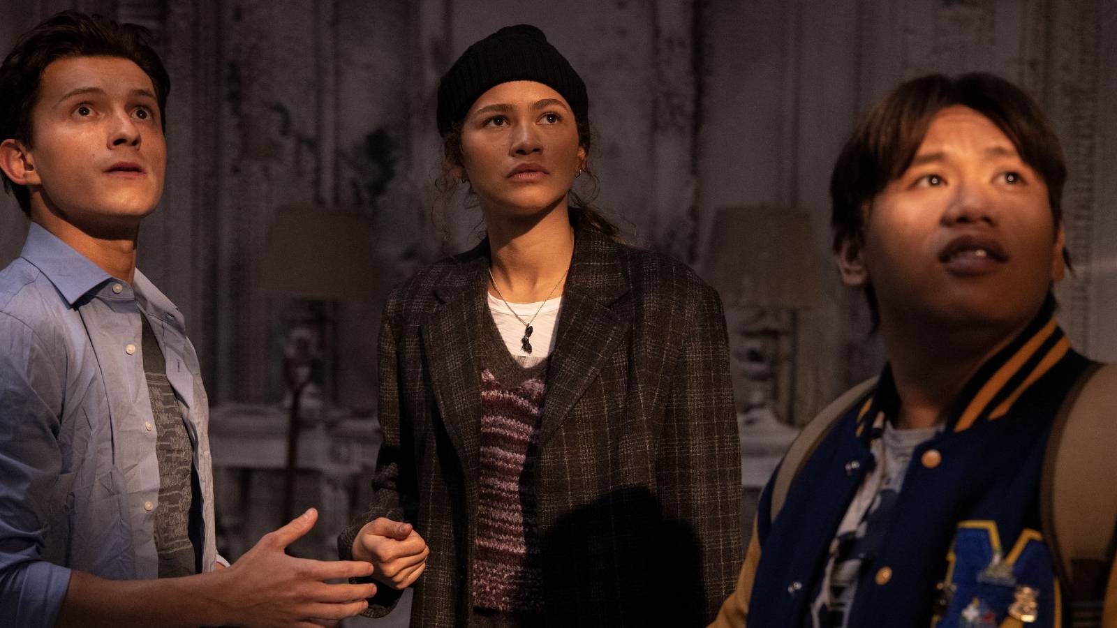 Peter, MJ and Ned in Spider-Man: No Way Home