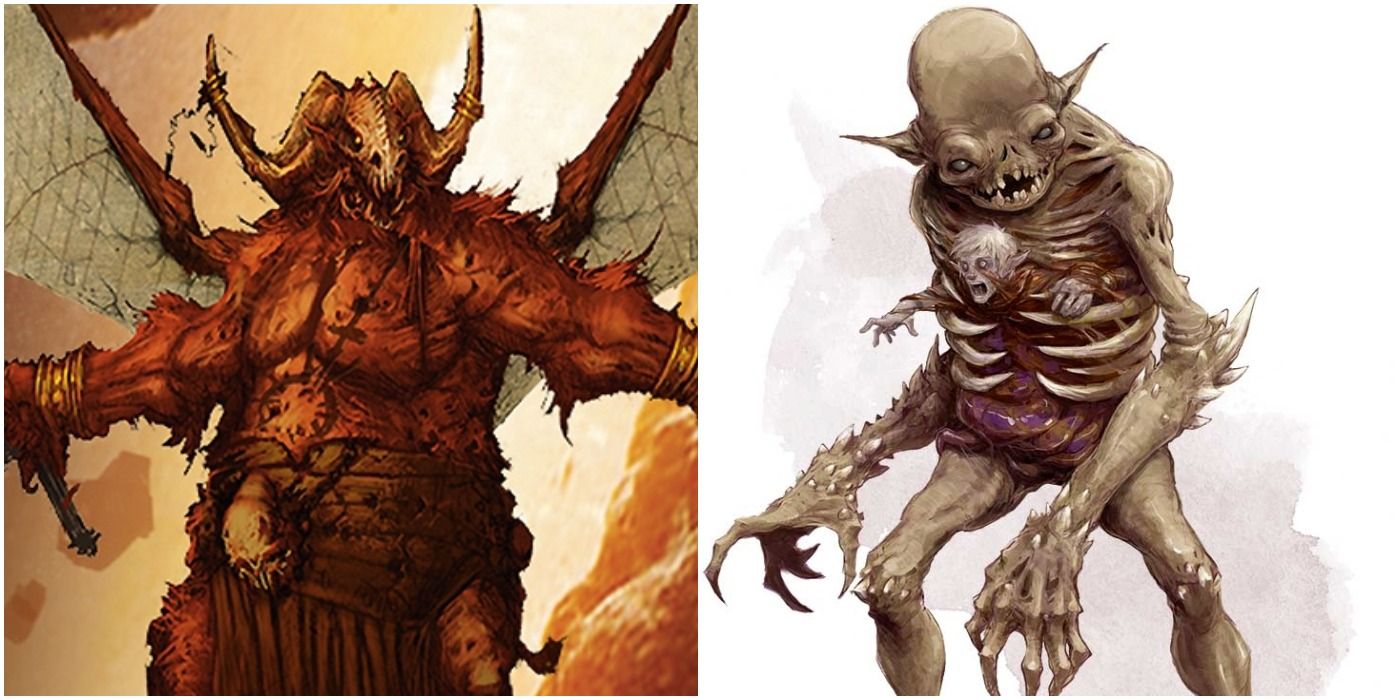 A Split Image Of Devourer And Orcus