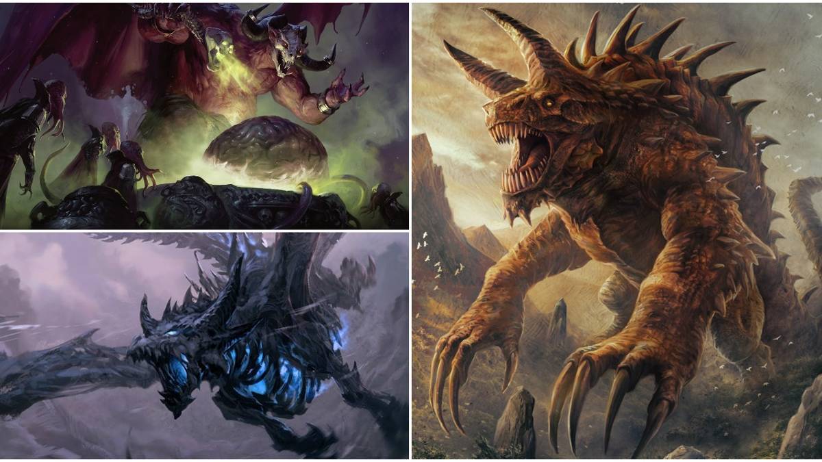 A Split Image Of High-Level Monsters