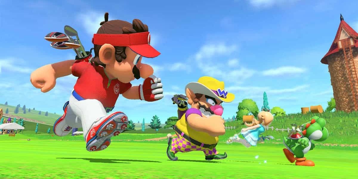 MArio and Wario in Mario Golf: Super Rush