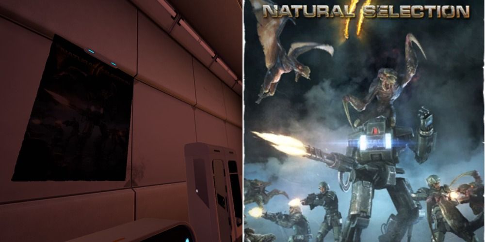 Subnautica Natural Selection 2 poster in game and real artwork