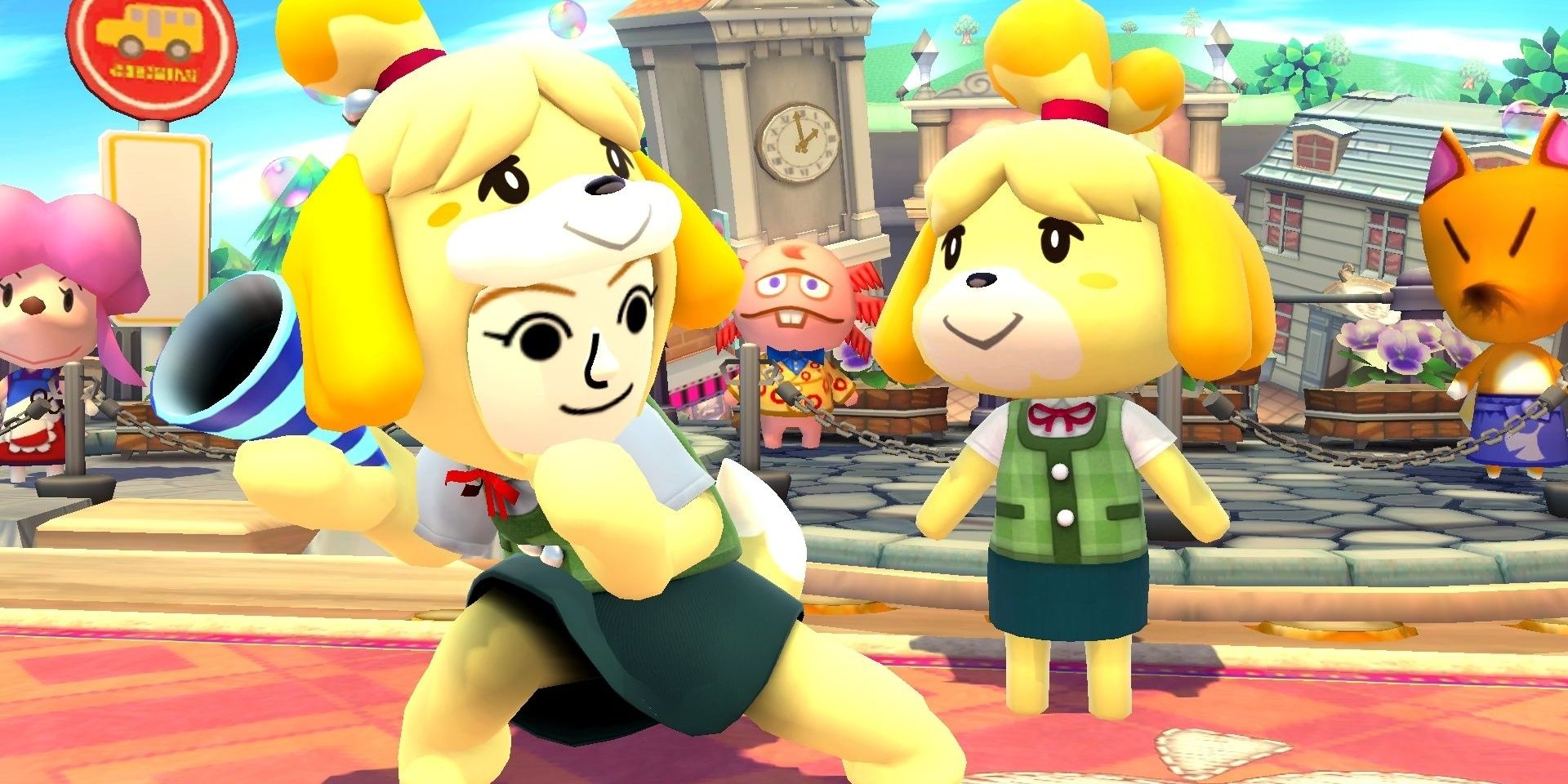 Super Smash Bros Animal Crossing Isabelle Mii Fighter Costume