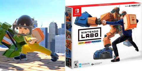 Super Smash Bros Labo Nintendo Labo Toy Con Mii Fighter Costume