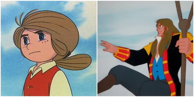 Jim Hawkins and Captain Flint from Treasure Island