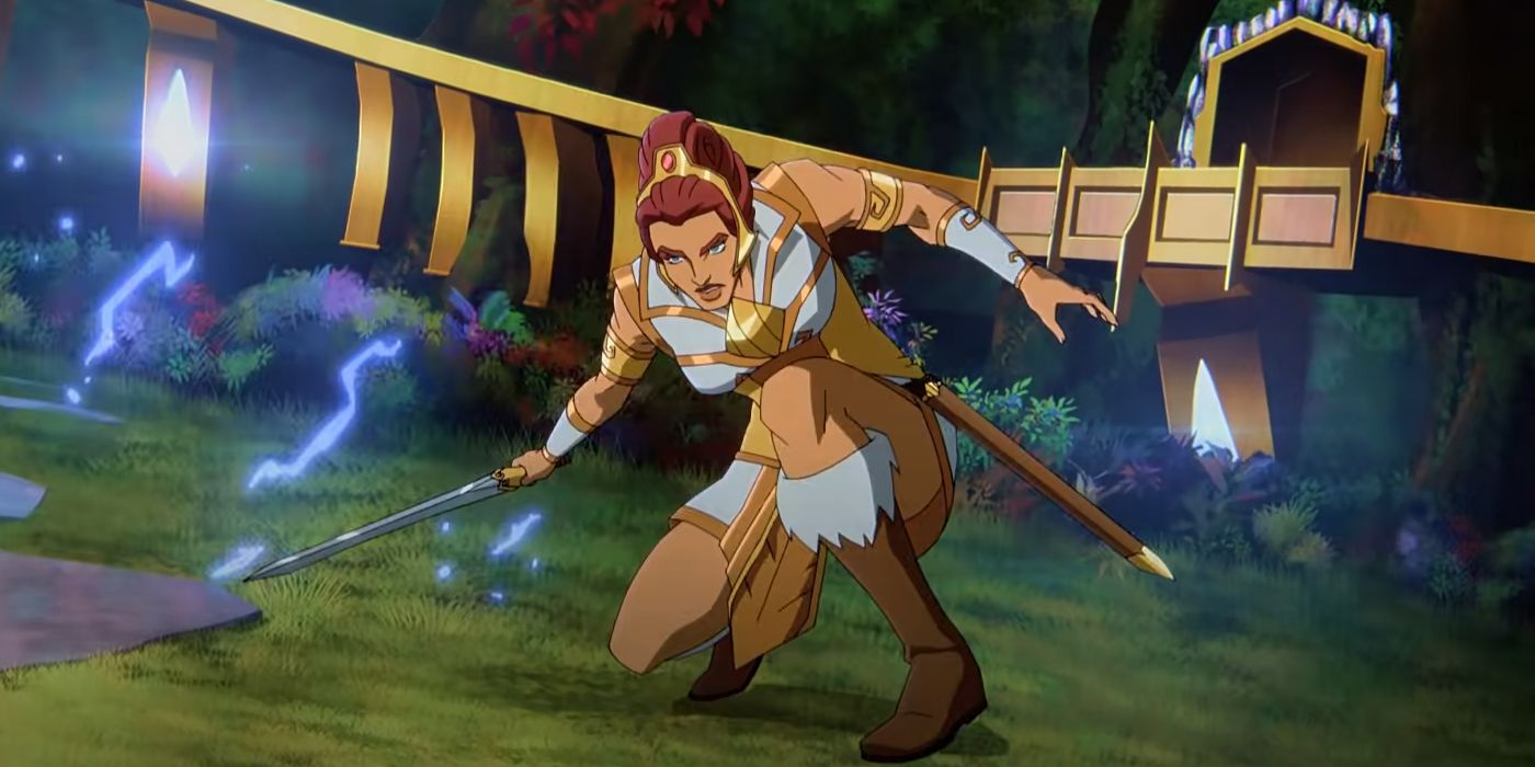 Teela with her weapon