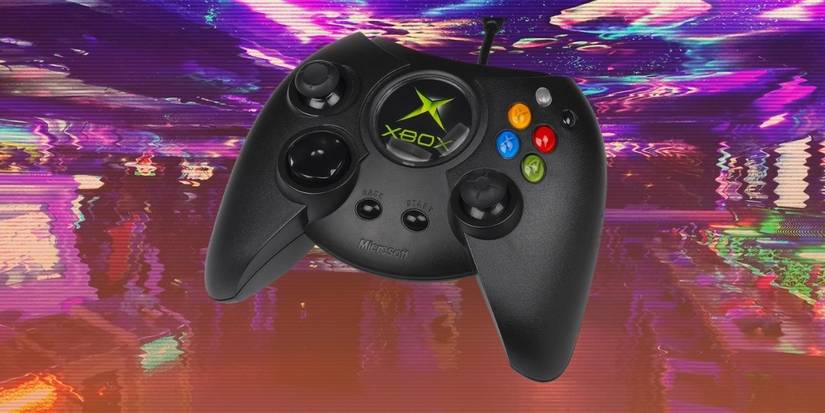 The Duke controller against VHS picture of Mancunian arcade NQ64