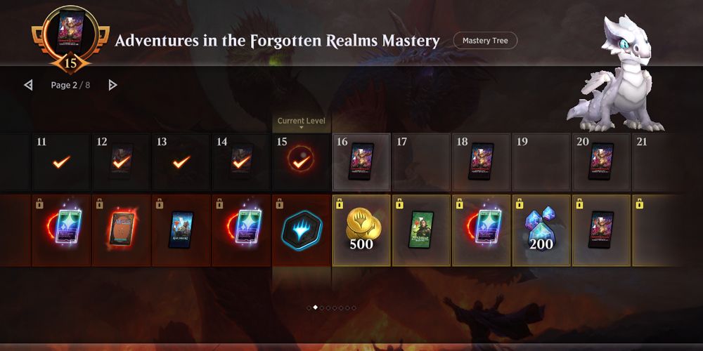 The Mastery Page in Magic Arena