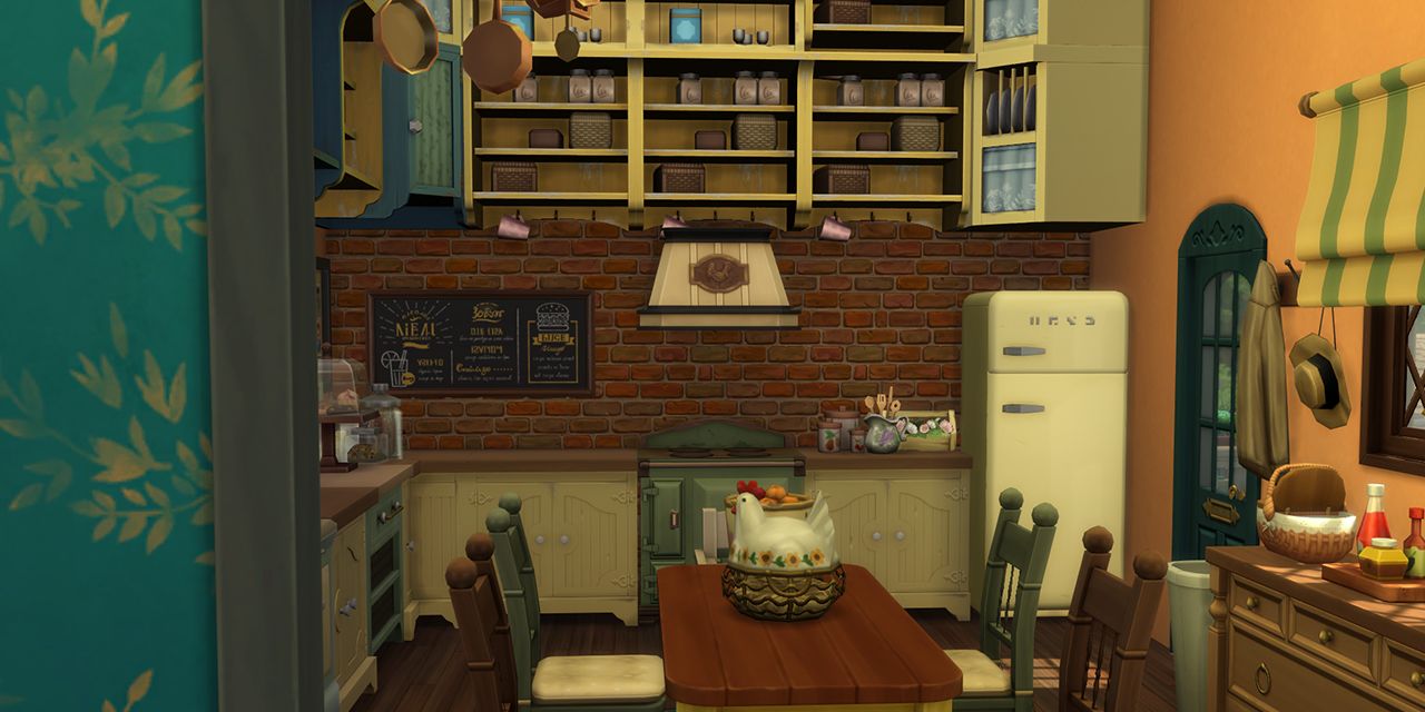 The Sims 4 Cottage Living and Country Kitchen Pack Kitchen