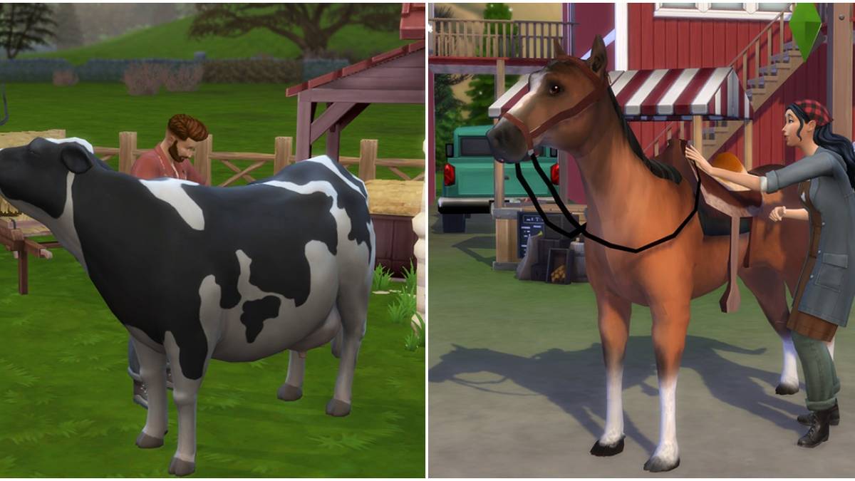 The Sims 4 Cottage Living vs Farmland mod