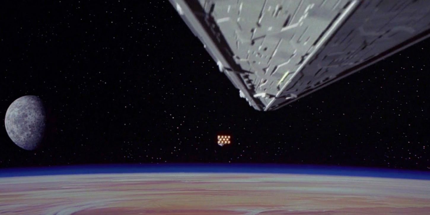 The opening shot of Star Wars