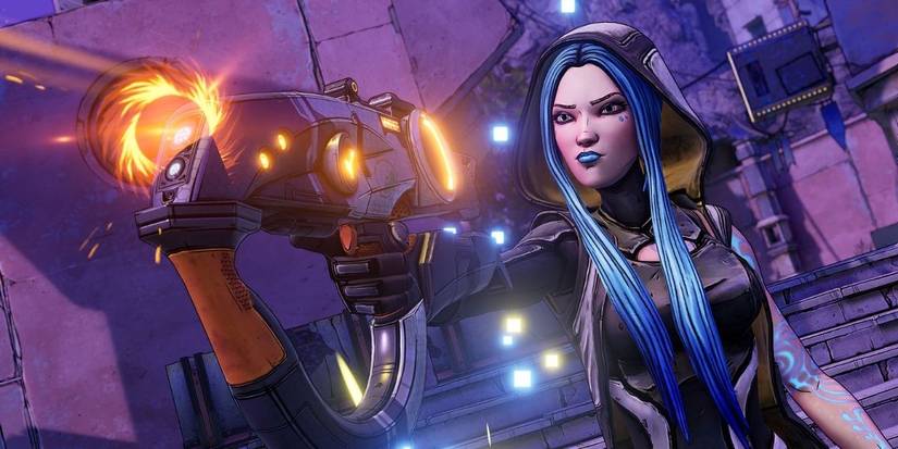 Borderlands 3 Maya brandishing Maliwan gun