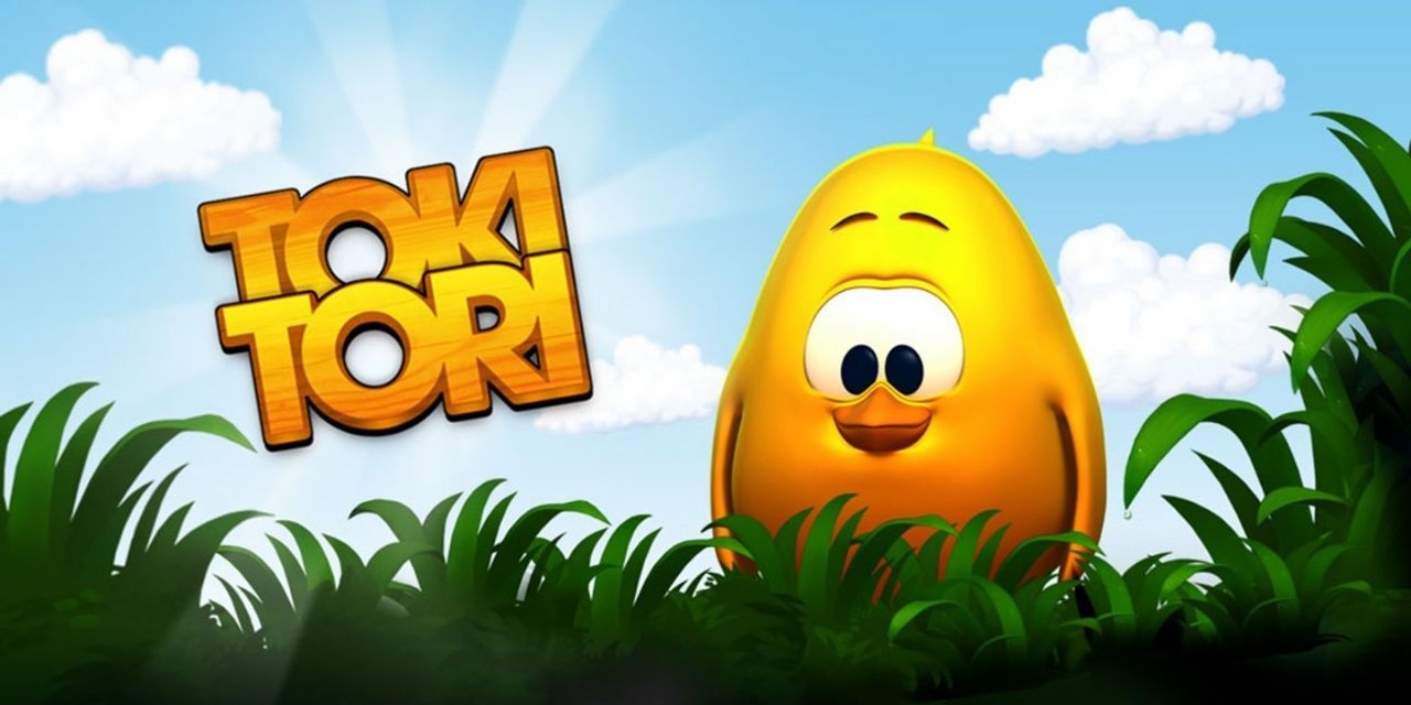 a screenshot of Toki Tori title art