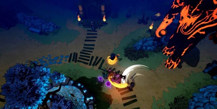 Tribes of Midgard fire giant attacking the seed of yggrisel