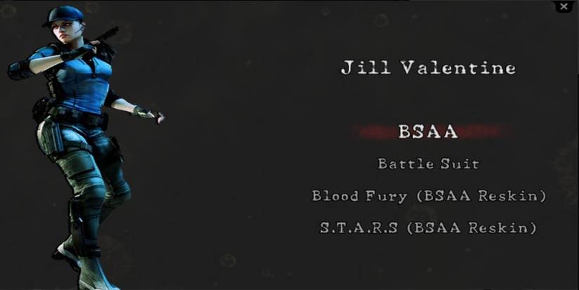 Jill Valentine with details about her mod