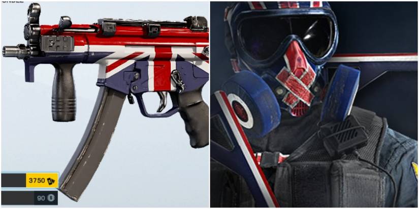 Union Jack Mp5k Skin, Mute operator in Rainbow Six Siege