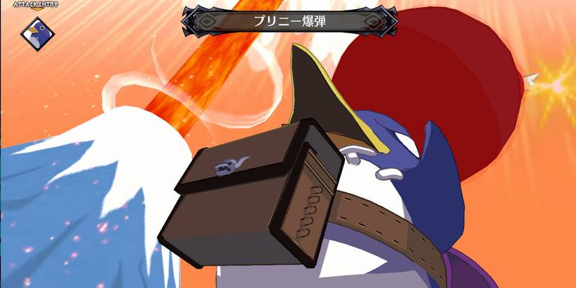 Prinny performing a special attack in Disgaea 6