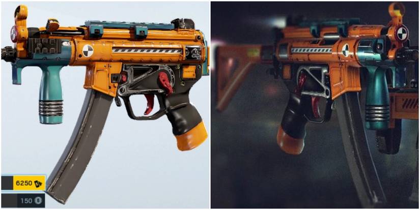 2 views of VAAL Mp5k Skin Rainbow Six Siege