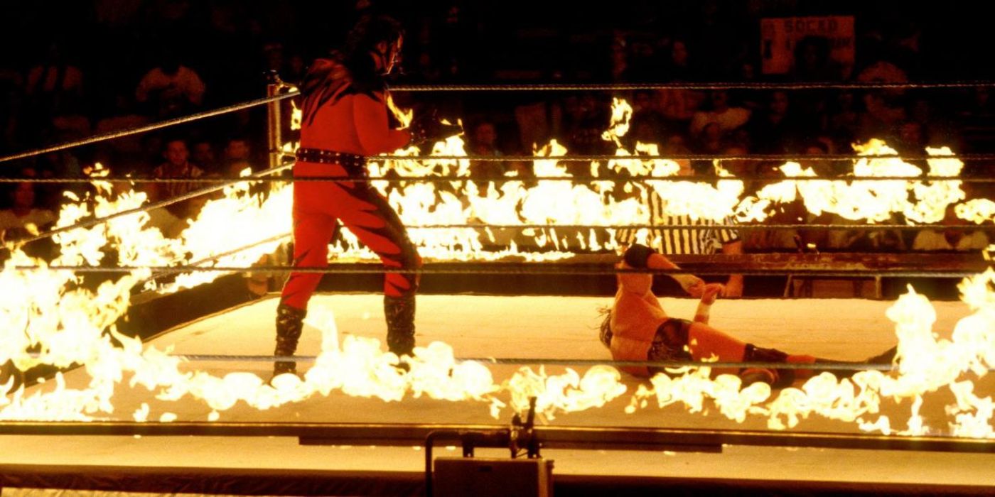 WWE Inferno Match Kane Triple H