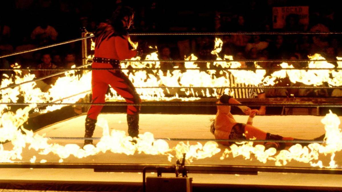 WWE Inferno Match Kane Triple H