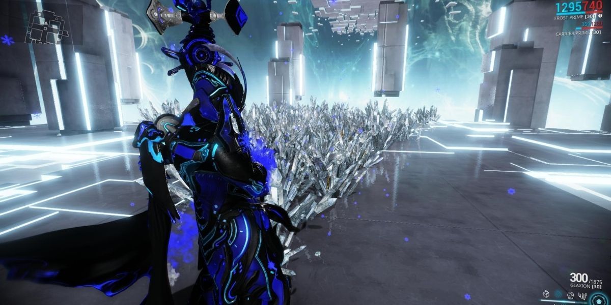 Frost Warframe using Ice Wave Ability