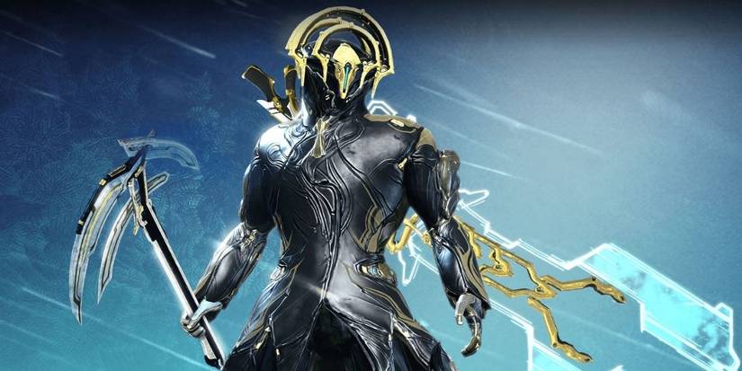 Frost posing in Warframe wallpaper for PC