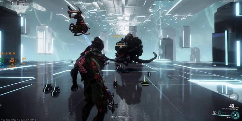 Warframe Nidus larva ability grouping enemies in a cluster