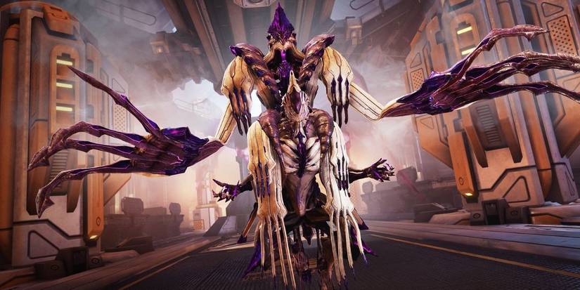 Warframe Sevagoth and Shadow posing