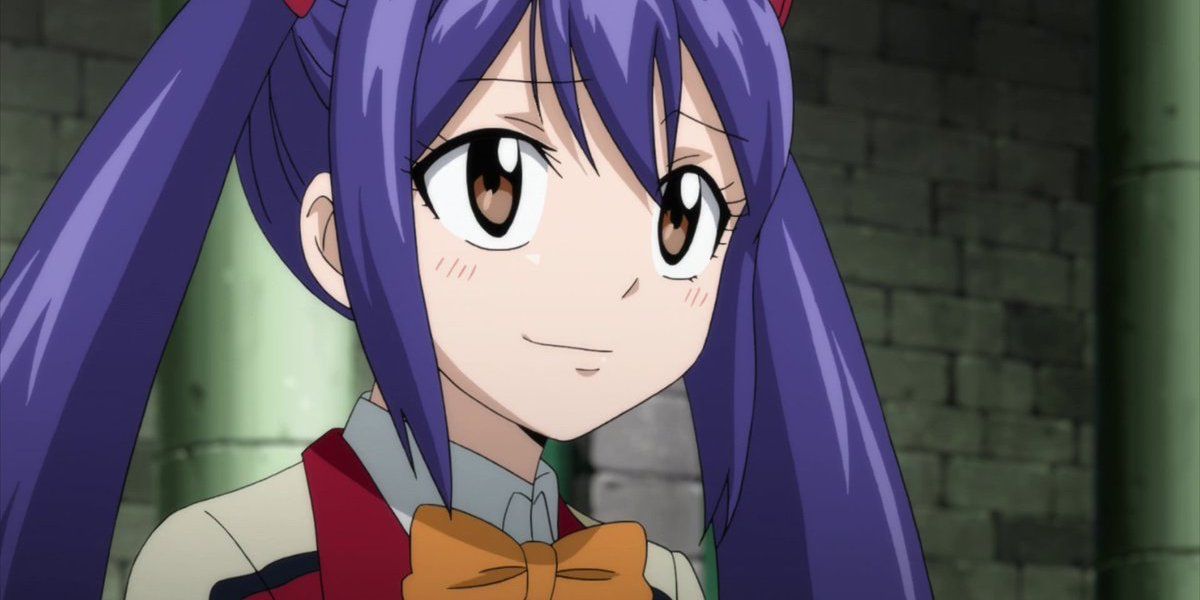 Wendy Marvell smiling in pigtails Fairy Tail